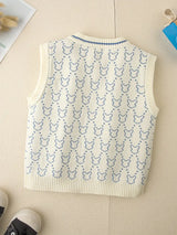 Spring & Autumn Double Layer Embroidery Vest for Boys