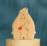 Bear Family Wooden Puzzle - 7 Combos