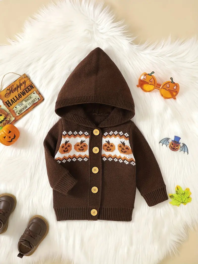Halloween Baby Knitted Sweater Coat
